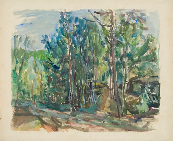 Henryk Epstein, Pejzaż z drzewami