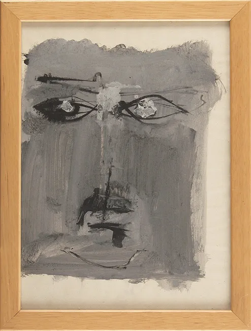 Roman Opałka, Twarz, szkic, 1957