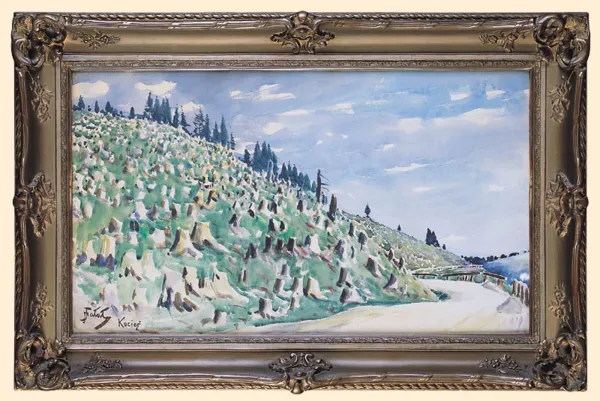 Julian Fałat, Z PRZEŁĘCZY KOCIERSKIEJ, ok. 1910