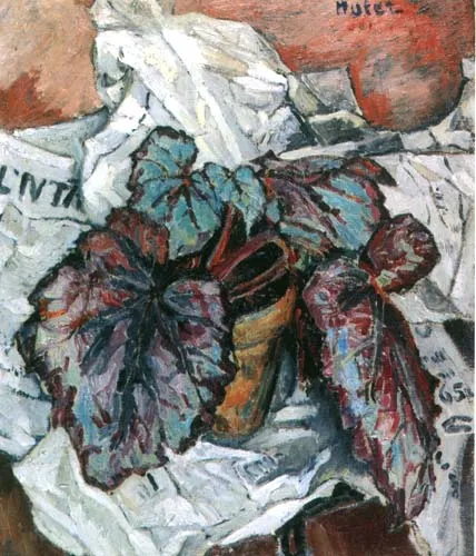 Mela - (Melania Mutermilch) Muter, Martwa natura  z begonią