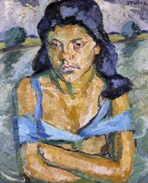 Mela - (Melania Mutermilch) Muter, Portret młodej kobiety