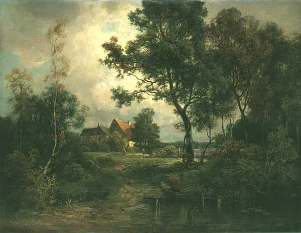 Carl Ernst Morgernstern, Pejzaż wiejski