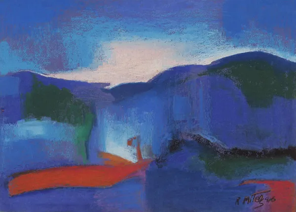 Ryszard Miłek, Pejzaż błękitny, 1996