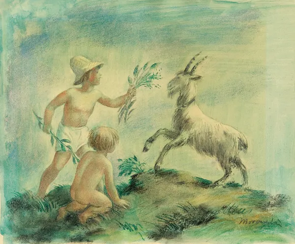 Wacław Borowski, BAWIĄCE SIĘ DZIECI, ok. 1930 