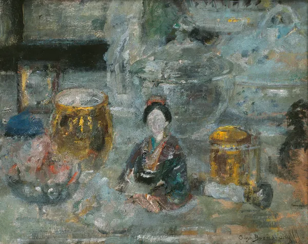 Olga Boznańska, MARTWA NATURA Z JAPOŃSKĄ LALECZKĄ, ok. 1920