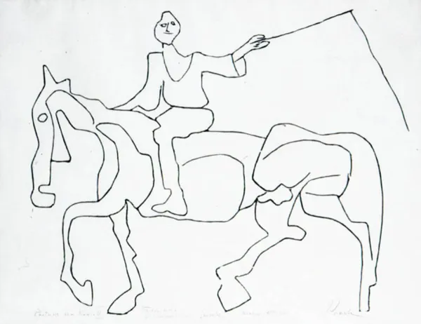 Jerzy Panek, PASTUCH NA KONIU, 1966, 