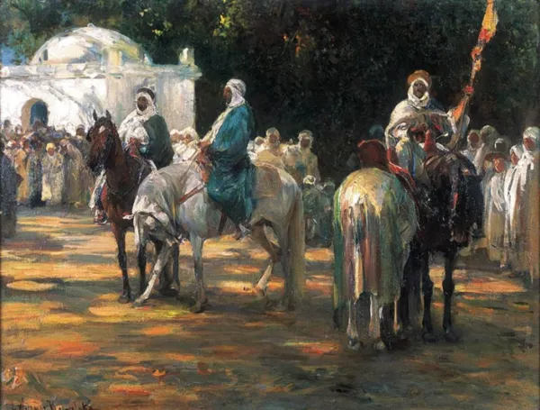 Alfred Wierusz-Kowalski, Przed meczetem, po 1903