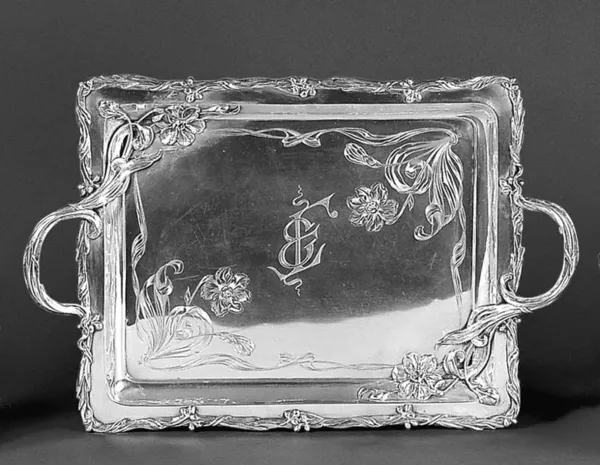 Autor nierozpoznany, TACA SECESYJNA, ok. 1900