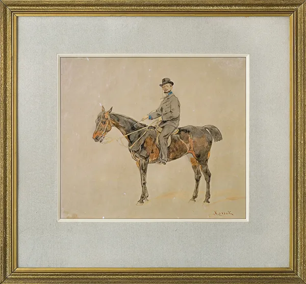 Juliusz Kossak, KOŃ I JEŹDZIEC, ok. 1865