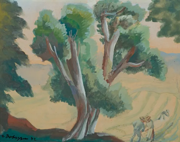 Zygmunt Dobrzycki, KRAJOBRAZ LETNI, 1942