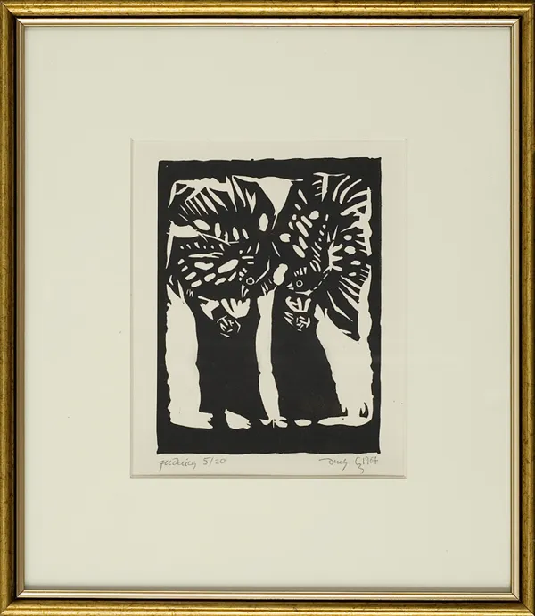 Jerzy Duda Gracz, Kapores, z cyklu Judaica, 1964