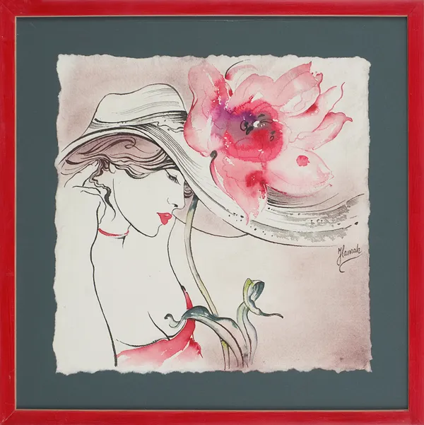 Anna Ewa  (Hannah) Miarczyńska, Z kwiatem w kapeluszu, 2010