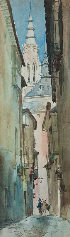 Julian Fałat, ULICZKA W TOLEDO, 1884