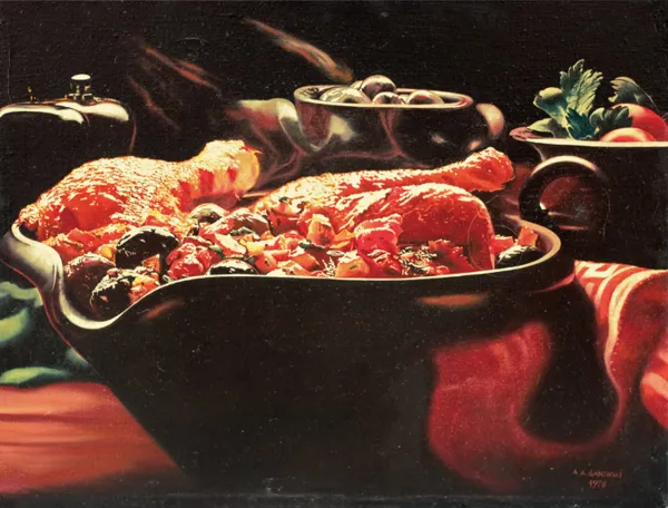 Andrzej Adam Sadowski, MARTWA NATURA Z KURCZĘCIEM, 1976