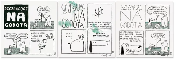 Michał  Rzecznik, Szczekając na Godota, 2014 