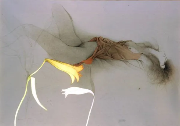 Bruno Bruni, Akt leżący z liliami