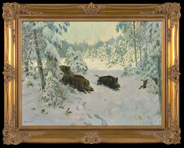 Reinhold Feussner, DZIKI W ZIMOWYM LESIE