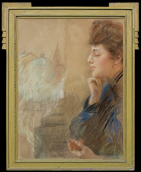 Teodor Axentowicz, DAMA W OKNIE