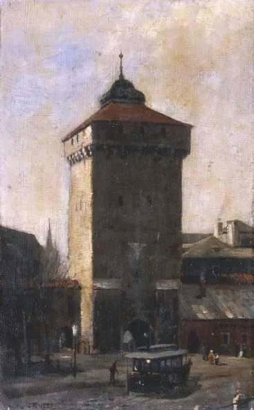 Stanisław Fabijański, BRAMA FLORIAŃSKA I TRAMWAJ KONNY