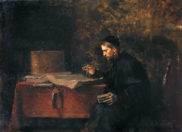 Szymon Buchbinder, 14. Uczony w pracowni, 1885