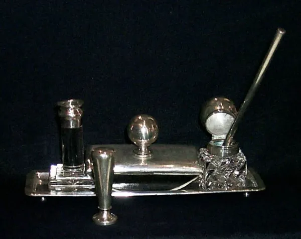 Autor nierozpoznany, Komplet kałamarzowy, ok. 1910