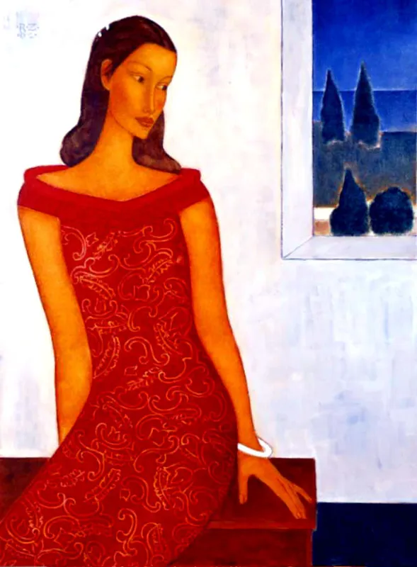 Roman Zakrzewski,  (DZIEWCZYNA W „GOTYCKIEJ” SUKIENCE),