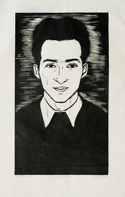 Józef Gielniak, Autoportret, 1956