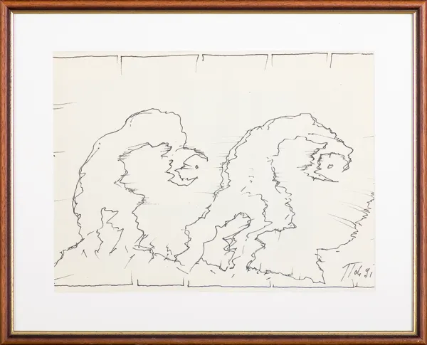 Jerzy Tchórzewski, Kompozycja z dwiema postaciami, 1991