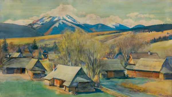 Aleksander Augustynowicz, PEJZAŻ PODTATRZAŃSKI, 1916