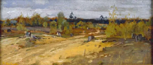 Stanisław Masłowski, Na porębie, ok. 1900