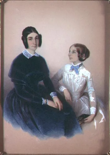 Carl Haag, Portret damy z córką