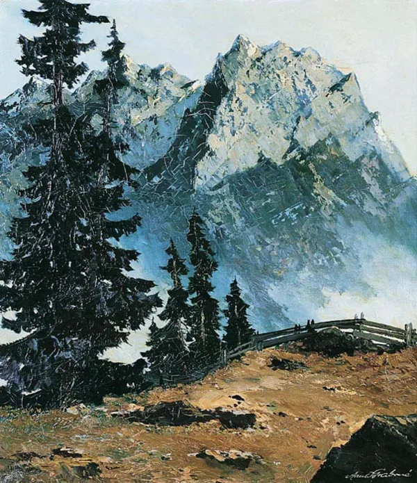 Georg Arnold, Pejzaż alpejski, 1935