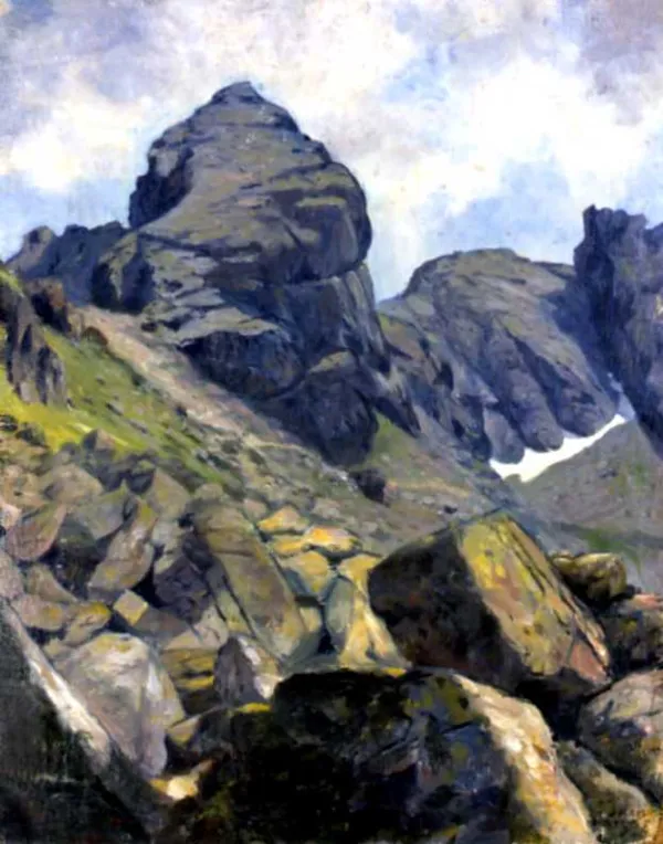 Soter Jaxa-Małachowski, Tatry - Widok na Kościelec, 1908