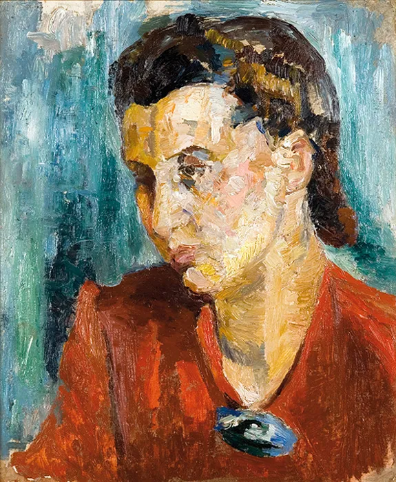 Mela - (Melania Mutermilch) Muter, DZIEWCZYNA W CZERWONEJ BLUZCE, lata 40 XX w.