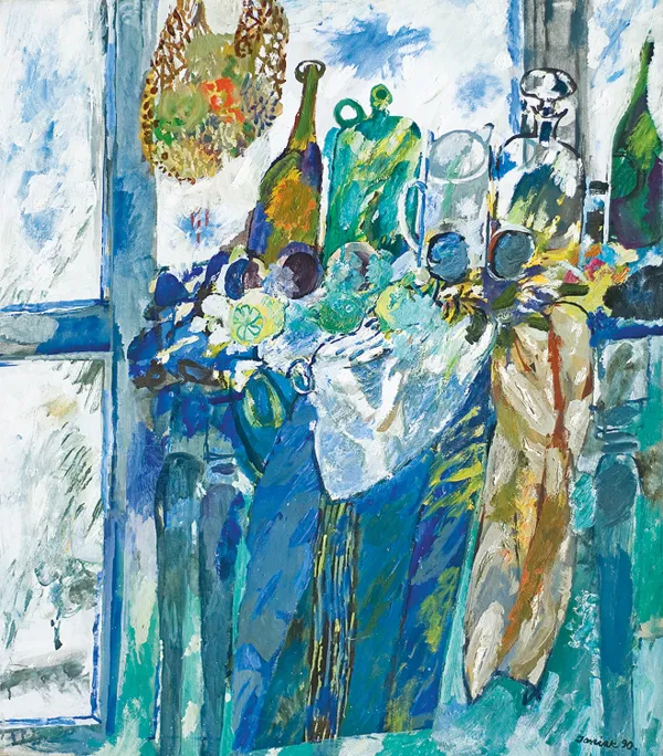 Juliusz Joniak, MARTWA NATURA NA TLE OKNA, 1990