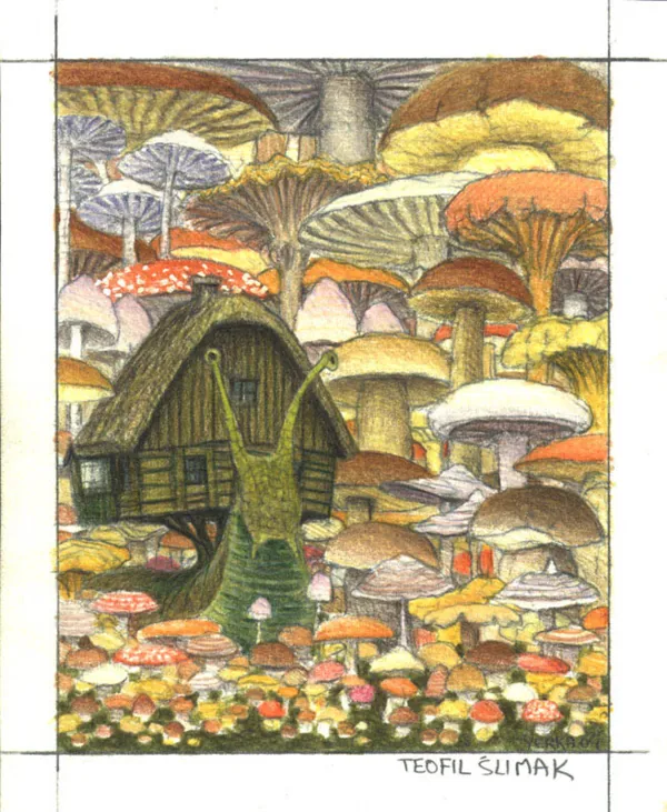 Jacek Yerka, Szkic do kompozycji Teofil Ślimak, 2004