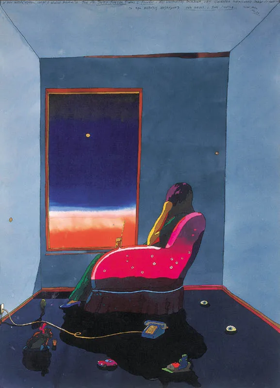 Jan Sawka, KOBIETA W FOTELU, 1977