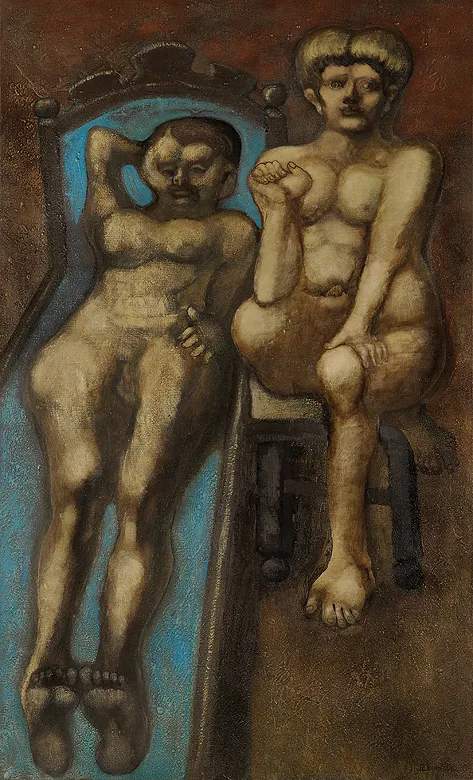 Jan Lebenstein, DWIE POSTACI, 1969