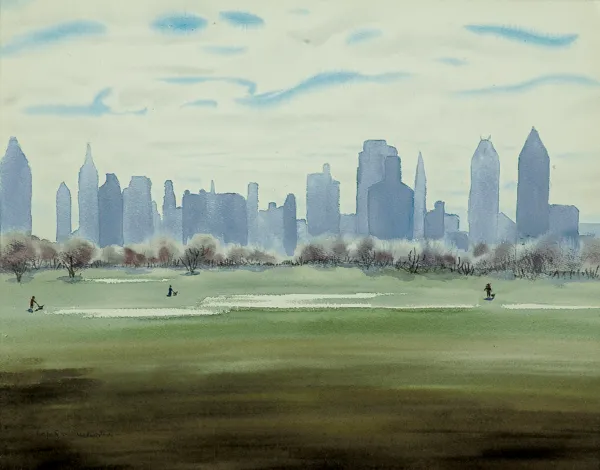 Rafał Malczewski, WIDOK MONTREALU, 1948