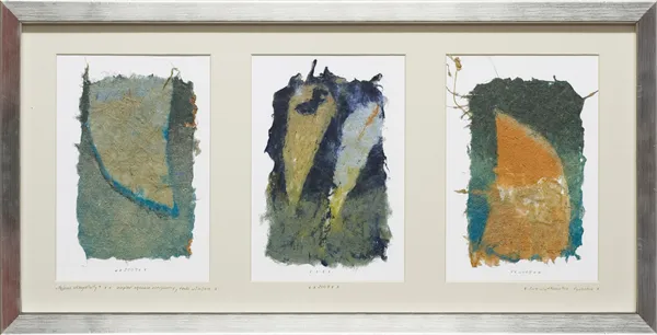 Ewa Latkowska-Żychska, Pejzaż skrzydlaty (tryptyk), 2009