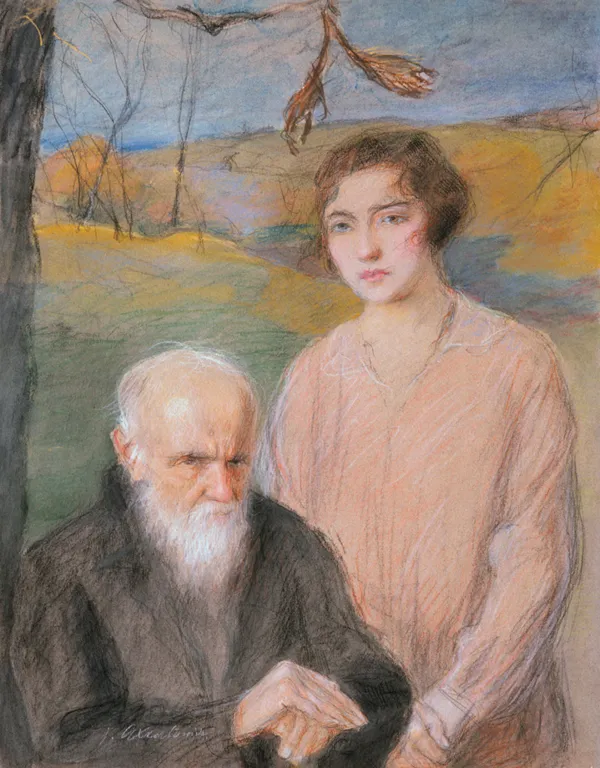 Teodor Axentowicz, Starzec i dziewczyna