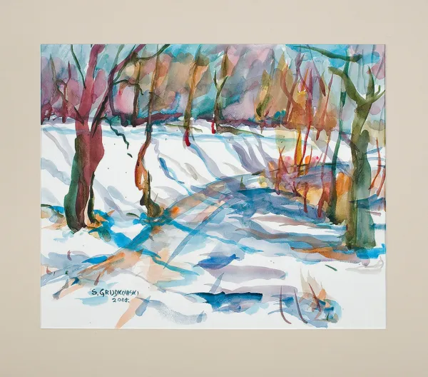 Sergiusz  Grudkowski, Zbocze w słońcu, 2005