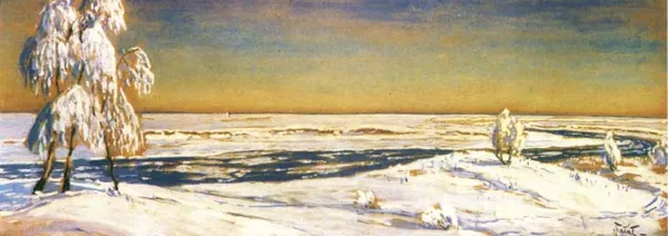 Julian Fałat, Zimowe brzozy nad rzeką