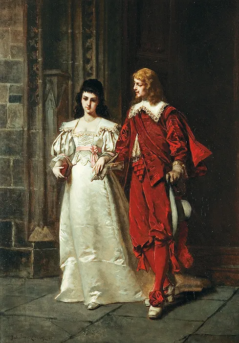 Władysław Bakałowicz, WYJŚCIE Z KOŚCIOŁA (czasy Ludwika XIII)