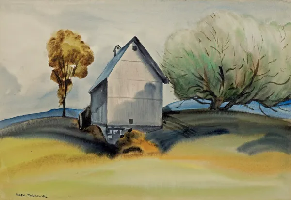 Rafał Malczewski, SAMOTNY DOM MIĘDZY DRZEWAMI, lata 1945-1950