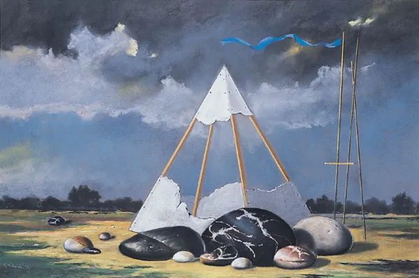 Marian Michalik, Martwa natura w pejzażu, 1996