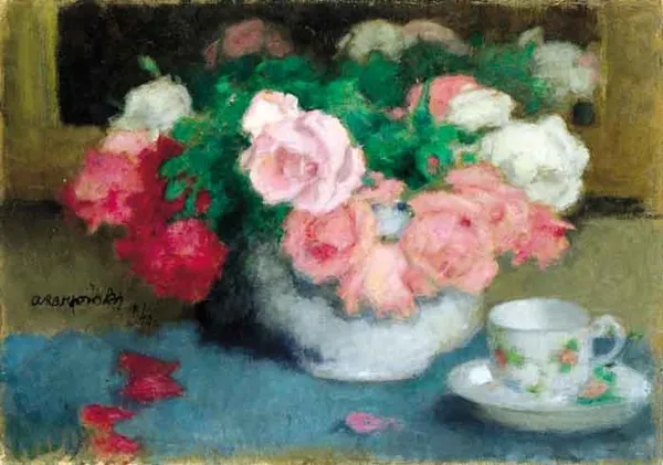 Alfons Karpiński, Róże w wazonie