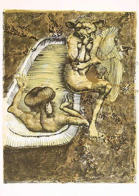 Jan Lebenstein, Kąpiąca się i satyr