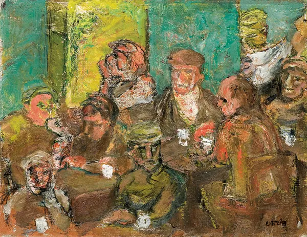 Henryk Gotlib, ROBOTNICY W POŁUDNIE (ROBOTNICY PRZY PIWIE), 1950