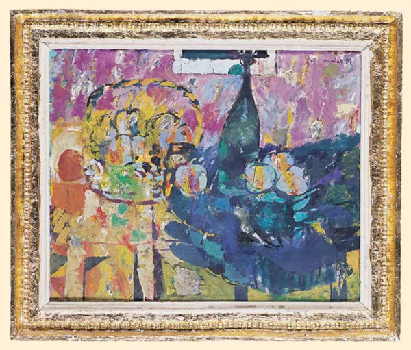 Juliusz Joniak, MARTWA NATURA Z CZARNĄ DRAPERIĄ, 1991